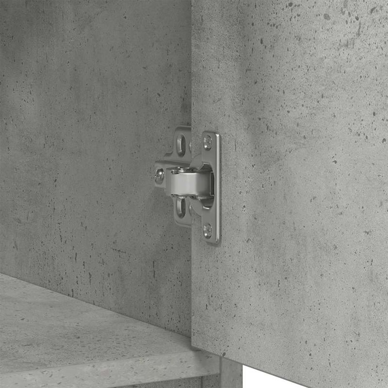 Casa si Gradina - Mobilier - Comode si corpuri - Comode - Bufeta cu sertare si usi Gri beton 70,5x34x74,5 cm - Infinity.ro