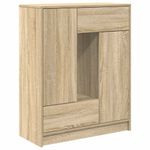 Casa si Gradina - Mobilier - Comode si corpuri - Comode - Bufeta cu sertare si usi Stejar Sonoma 73x31x90 cm - Infinity.ro