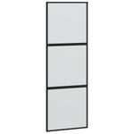 Casa si Gradina - Constructii - Usi interior, exterior si garaj - Usi interior - Usa glisanta cu set feronerie neagra 76x205cm sticla securizata - Infinity.ro
