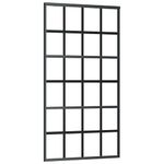 Casa si Gradina - Constructii - Usi interior, exterior si garaj - Usi interior - Usa glisanta cu set de feronerie neagra 102x205 cm Sticla ESG, mărime 102x205 cm (213 cm sliding rail), model 6x4 grids - Infinity.ro