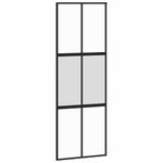 Casa si Gradina - Constructii - Usi interior, exterior si garaj - Usi interior - Usa glisanta cu set feronerie neagra 76x205cm sticla securizata - Infinity.ro