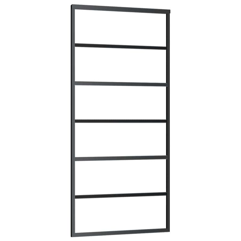 Casa si Gradina - Constructii - Usi interior, exterior si garaj - Usi interior - Usa glisanta cu set de feronerie neagra 90x205 cm Sticla ESG - Infinity.ro