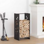 Casa si Gradina - Termice - Sobe, Seminee si accesorii - Accesorii seminee si sobe - Suport pentru lemne de foc negru Otel laminat la rece - Infinity.ro