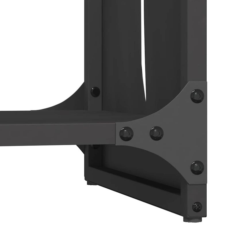 Casa si Gradina - Termice - Sobe, Seminee si accesorii - Accesorii seminee si sobe - Suport pentru lemne de foc negru Otel laminat la rece - Infinity.ro