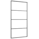 Casa si Gradina - Constructii - Usi interior, exterior si garaj - Usi interior - Usa glisanta cu set de feronerie neagra 102,5x205 cm Sticla ESG - Infinity.ro