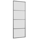 Casa si Gradina - Constructii - Usi interior, exterior si garaj - Usi interior - Usa glisanta cu set de feronerie neagra 76x205 cm Sticla ESG - Infinity.ro