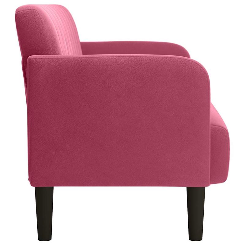 Casa si Gradina - Mobilier - Canapele si coltare - Canapele - Canapea loveseat rosu vin 109 cm catifea - Infinity.ro