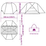 Sport si Outdoor - Camping - Corturi camping - Cort de pescuit pentru 5 persoane, camuflaj, impermeabil - Infinity.ro
