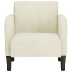 Casa si Gradina - Mobilier - Scaune si fotolii - Fotolii - Fotoliu cu Cotiere Crem 54 cm Catifea - Infinity.ro