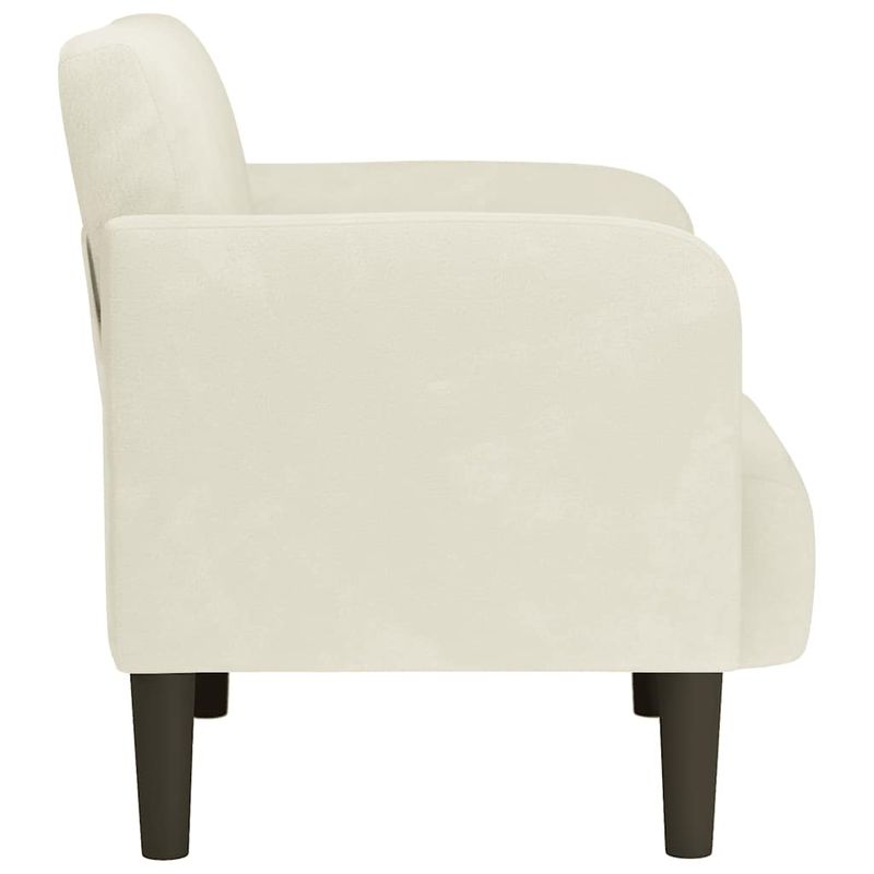 Casa si Gradina - Mobilier - Scaune si fotolii - Fotolii - Fotoliu cu Cotiere Crem 54 cm Catifea - Infinity.ro