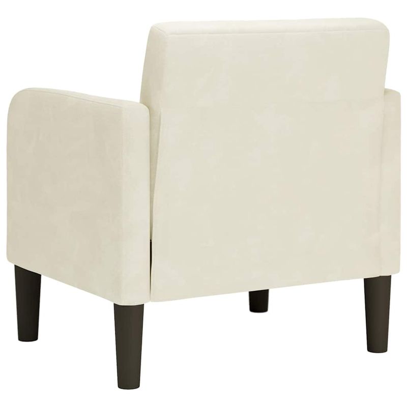 Casa si Gradina - Mobilier - Scaune si fotolii - Fotolii - Fotoliu cu Cotiere Crem 54 cm Catifea - Infinity.ro