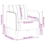 Casa si Gradina - Mobilier - Scaune si fotolii - Fotolii - Fotoliu cu Cotiere Crem 54 cm Catifea - Infinity.ro