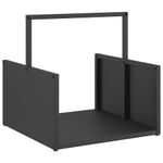 Casa si Gradina - Termice - Sobe, Seminee si accesorii - Accesorii seminee si sobe - Suport pentru lemne de foc negru Otel laminat la rece - Infinity.ro