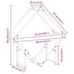 Casa si Gradina - Termice - Sobe, Seminee si accesorii - Accesorii seminee si sobe - Suport pentru lemne de foc alb 80x25x80 cm Otel laminat la rece - Infinity.ro