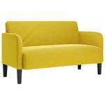 Casa si Gradina - Mobilier - Canapele si coltare - Canapele - Canapea lovesea galben 109 cm catifea - Infinity.ro