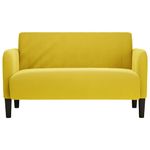Casa si Gradina - Mobilier - Canapele si coltare - Canapele - Canapea lovesea galben 109 cm catifea - Infinity.ro
