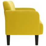 Casa si Gradina - Mobilier - Canapele si coltare - Canapele - Canapea lovesea galben 109 cm catifea - Infinity.ro