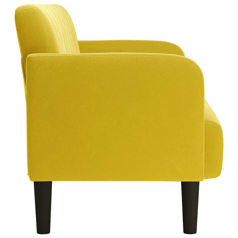 Casa si Gradina - Mobilier - Canapele si coltare - Canapele - Canapea lovesea galben 109 cm catifea - Infinity.ro