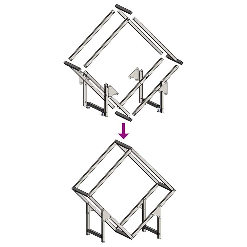 Casa si Gradina - Termice - Sobe, Seminee si accesorii - Accesorii seminee si sobe - Suport pentru lemne de foc Verde masline Otel laminat la rece - Infinity.ro