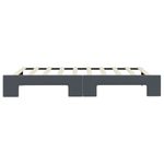 Casa si Gradina - Mobilier - Paturi si accesorii - Paturi - Pat de zi cu extensie, gri inchis, 90x190 cm, catifea - Infinity.ro