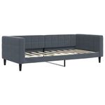 Casa si Gradina - Mobilier - Paturi si accesorii - Paturi - Pat de zi cu extensie, gri inchis, 90x190 cm, catifea - Infinity.ro