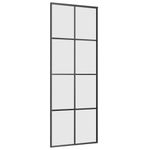 Casa si Gradina - Constructii - Usi interior, exterior si garaj - Usi interior - Usa glisanta cu set de feronerie neagra 76x205 cm Sticla ESG - Infinity.ro