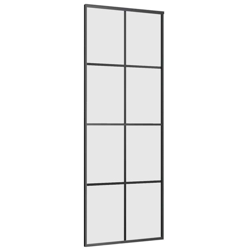 Casa si Gradina - Constructii - Usi interior, exterior si garaj - Usi interior - Usa glisanta cu set de feronerie neagra 76x205 cm Sticla ESG - Infinity.ro