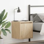 Casa si Gradina - Mobilier - Comode si corpuri - Noptiere - Noptiere montate pe perete 2 buc Stejar Sonoma 38x34x40 cm - Infinity.ro