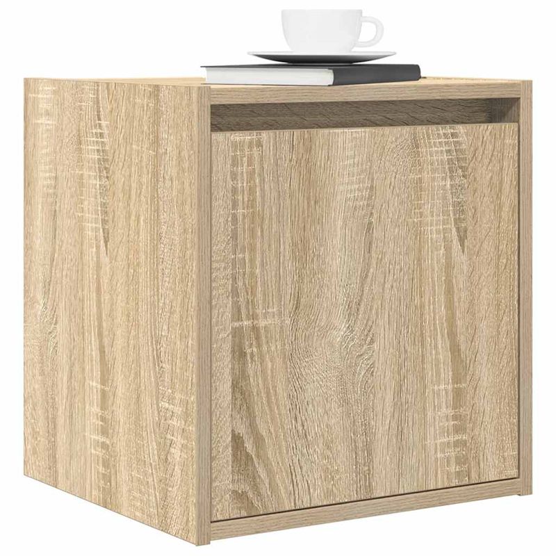 Casa si Gradina - Mobilier - Comode si corpuri - Noptiere - Noptiere montate pe perete 2 buc Stejar Sonoma 38x34x40 cm - Infinity.ro