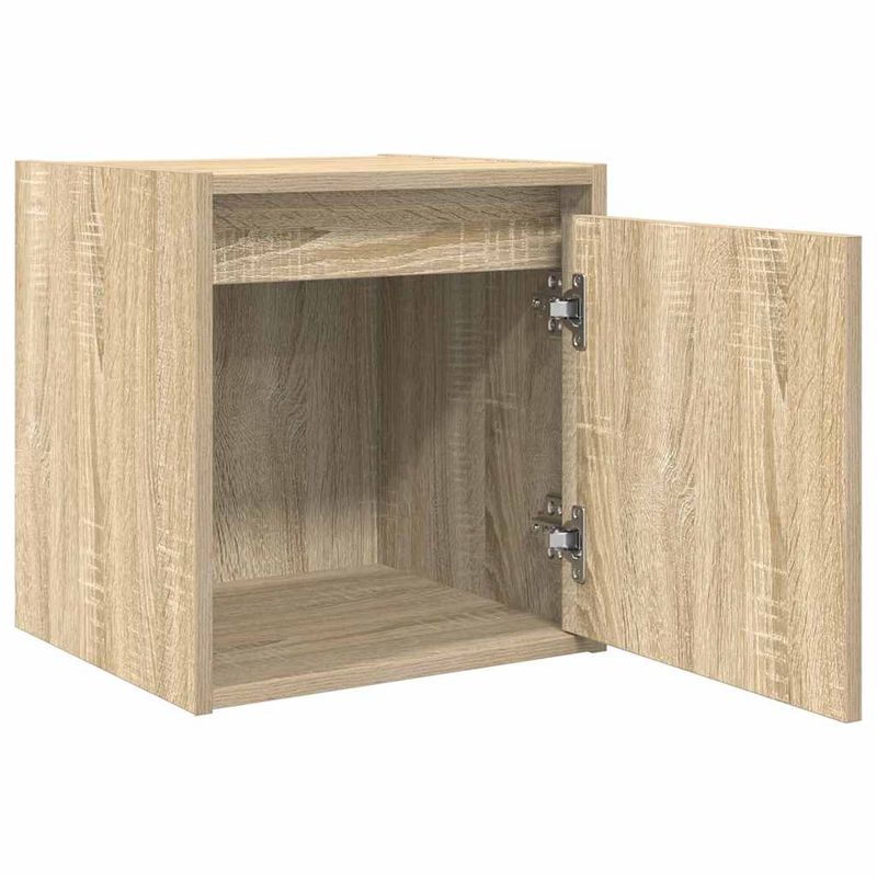 Casa si Gradina - Mobilier - Comode si corpuri - Noptiere - Noptiere montate pe perete 2 buc Stejar Sonoma 38x34x40 cm - Infinity.ro