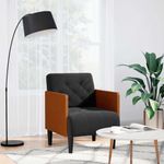 Casa si Gradina - Mobilier - Scaune si fotolii - Fotolii - Fotoliu cu Cotiere Negru 55 cm Catifea - Infinity.ro