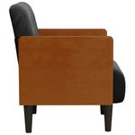 Casa si Gradina - Mobilier - Scaune si fotolii - Fotolii - Fotoliu cu Cotiere Negru 55 cm Catifea - Infinity.ro