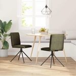 Casa si Gradina - Mobilier - Scaune si fotolii - Scaune - Scaun de sufragerie din piele sintetica verde armata - Infinity.ro