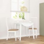 Casa si Gradina - Mobilier - Scaune si fotolii - Scaune - Scaune de sufragerie cu perne 2 buc cauciuc din lemn masiv alb - Infinity.ro