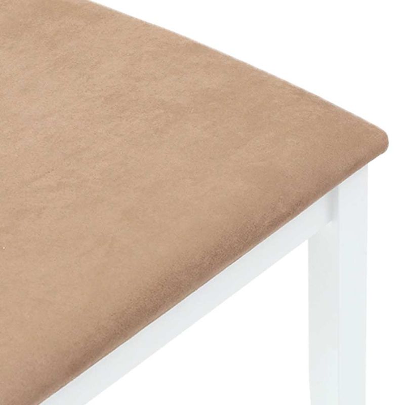 Casa si Gradina - Mobilier - Scaune si fotolii - Scaune - Scaune de sufragerie cu perne 2 buc cauciuc din lemn masiv alb - Infinity.ro