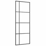 Casa si Gradina - Constructii - Usi interior, exterior si garaj - Usi interior - Usa glisanta cu set de feronerie neagra 76x205 cm Sticla ESG - Infinity.ro