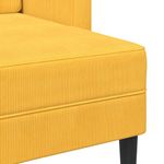 Casa si Gradina - Mobilier - Canapele si coltare - Canapele - Canapea cu 2 locuri cu sezlong in forma de L galben deschis - Infinity.ro