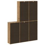Casa si Gradina - Mobilier - Comode si corpuri - Comode - Dulapuri laterale 5 buc "ODDA" 40x24x79 cm lemn masiv de pin, model 5 sertare 9 rafturi - Infinity.ro