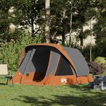 Sport si Outdoor - Camping - Corturi camping - Cort de camping 4 persoane gri si portocaliu impermeabil - Infinity.ro
