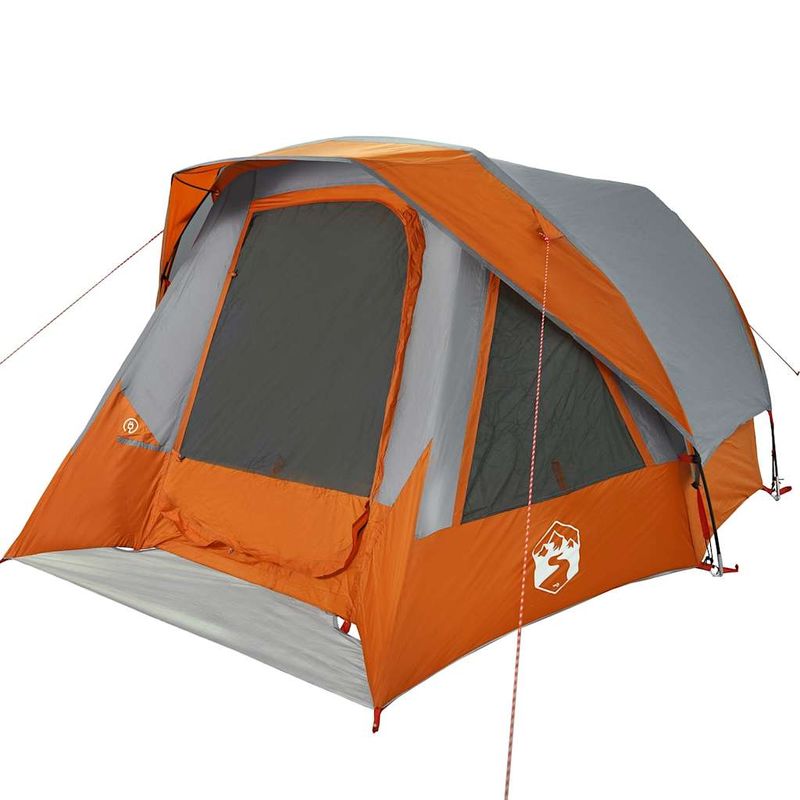 Sport si Outdoor - Camping - Corturi camping - Cort de camping 4 persoane gri si portocaliu impermeabil - Infinity.ro