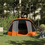Sport si Outdoor - Camping - Corturi camping - Cort de camping 4 persoane gri si portocaliu impermeabil - Infinity.ro