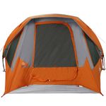Sport si Outdoor - Camping - Corturi camping - Cort de camping 4 persoane gri si portocaliu impermeabil - Infinity.ro