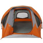 Sport si Outdoor - Camping - Corturi camping - Cort de camping 4 persoane gri si portocaliu impermeabil - Infinity.ro