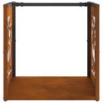 Casa si Gradina - Termice - Sobe, Seminee si accesorii - Accesorii seminee si sobe - Suport pentru lemne de foc 40x40x40 cm Otel pentru intemperii - Infinity.ro