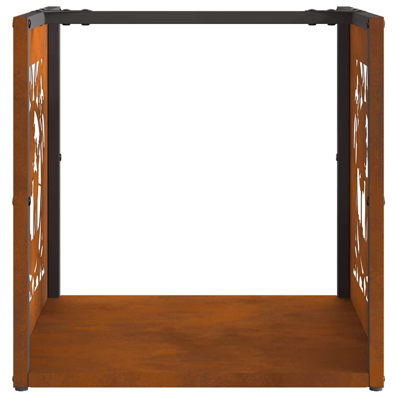 Casa si Gradina - Termice - Sobe, Seminee si accesorii - Accesorii seminee si sobe - Suport pentru lemne de foc 40x40x40 cm Otel pentru intemperii - Infinity.ro