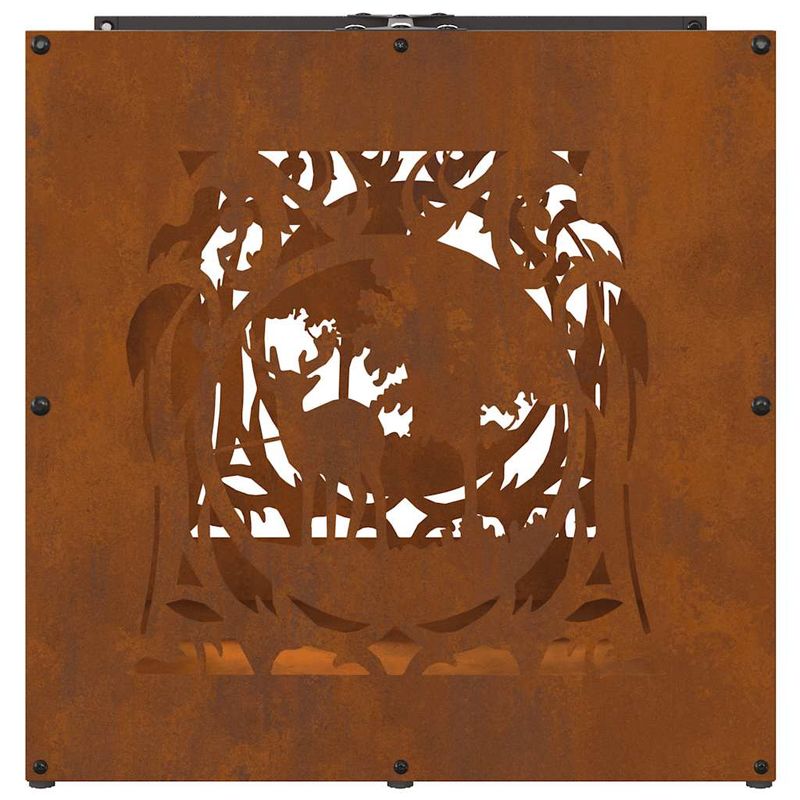 Casa si Gradina - Termice - Sobe, Seminee si accesorii - Accesorii seminee si sobe - Suport pentru lemne de foc 40x40x40 cm Otel pentru intemperii - Infinity.ro