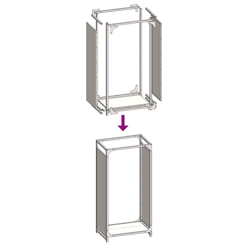 Casa si Gradina - Termice - Sobe, Seminee si accesorii - Accesorii seminee si sobe - Suport pentru lemne de foc Antracit Otel laminat la rece - Infinity.ro
