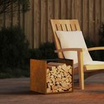 Casa si Gradina - Termice - Sobe, Seminee si accesorii - Accesorii seminee si sobe - Suport pentru lemne de foc 40x40x40 cm Otel pentru intemperii - Infinity.ro