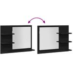 Casa si Gradina - Mobilier - Mobilier baie - Oglinzi baie - Oglinda de baie Stejar negru 60x10,5x45 cm lemn prelucrat - Infinity.ro