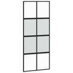 Casa si Gradina - Constructii - Usi interior, exterior si garaj - Usi interior - Usa glisanta cu set feronerie neagra 90x205cm sticla securizata - Infinity.ro